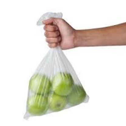 Picture of 8+4x18H LDPE Clear Poly Bags(Heavy Duty/500)