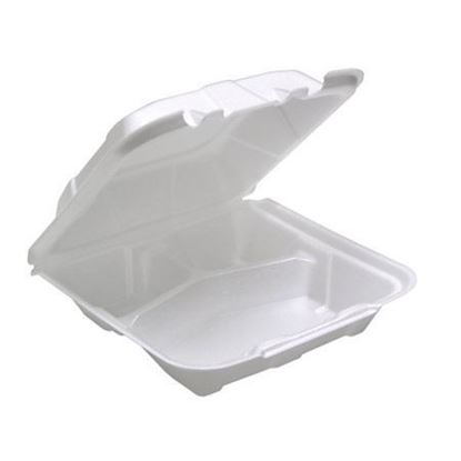 Picture of 883 Three Compartment Foam Lunch Box (8x8x3)