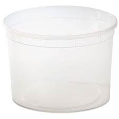 Picture of 64oz Plastic Soup Container Cups & Lids (200sets/cs)