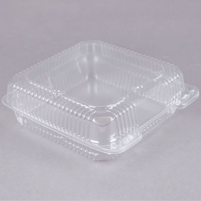 Picture of 8" Clear Hinged with Lid Container (250pcs)