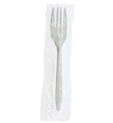 Picture of White Wrapped Forks Medium Weight (1000pc)