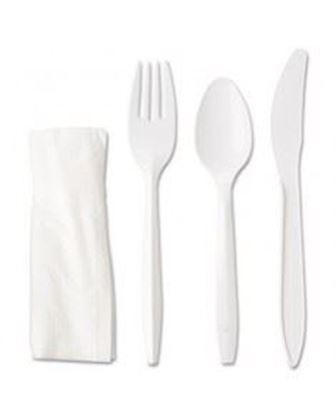 Picture of 4 Kits Cutlery (Fork, Spoon, Knife, Napkin /250Set)