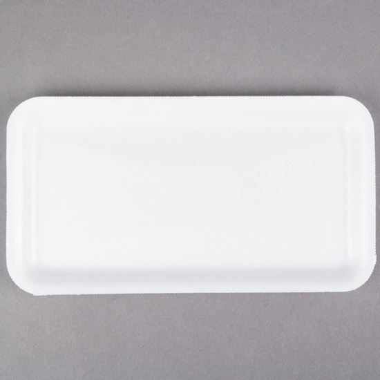 Meat Trays, #2D, 8.56 x 6.1 x 1.2, White, 500/Carton - mastersupplyonline