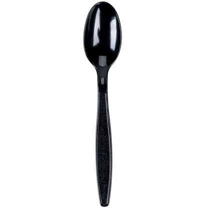 Picture of 6" Black Heavy Duty Spoons (1000pcs)