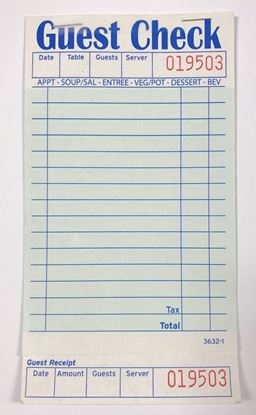 Picture of 1 Part Carbonless Check books 50ct/box