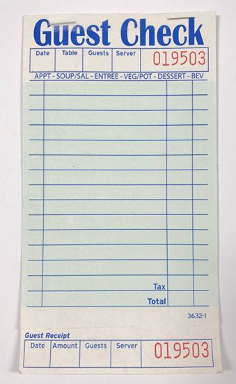 Picture of 1 Part Carbonless Check books 50ct/box