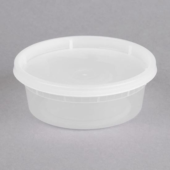 Plastic shop soup container