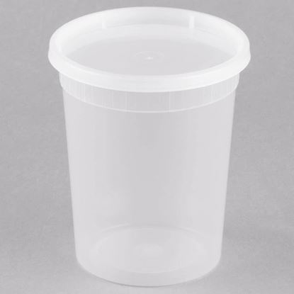 Picture of 32oz Plastic Soup Container Combo Pack (240sets/cs)