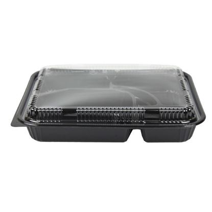 Picture of #305 Black Combo Lunch Box 5 Compartment