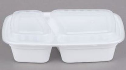 Picture of #828- White Combo Pack 2 Compartment 28oz