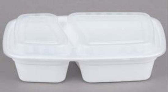 Picture of #828- White Combo Pack 2 Compartment 28oz