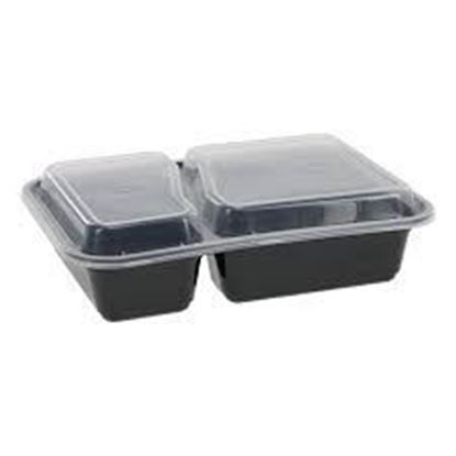 Picture of #828- Black Combo Pack 2 Compartment 28oz (150 Set)