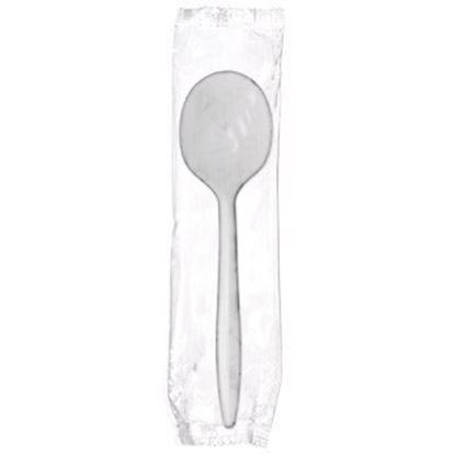 Picture of White Wrapped Spoons Medium Weight (1000pcs)