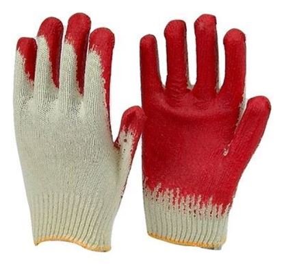 Picture of Cotton Work Gloves (30/10) With Red Coating.