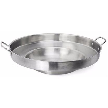 Picture of 22" Round Stainless Steel Concave Down Comal Griddle Fry Pan