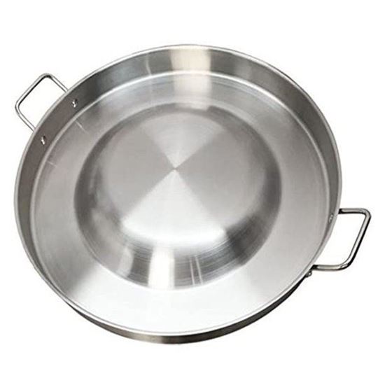 Picture of 20" Round Stainless Steel Concave UP Comal Griddle Fry Pan